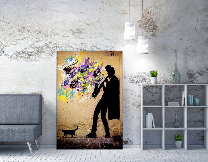 Wallity Lienzo Decorativo Banksy WY40 70 x 100 cm